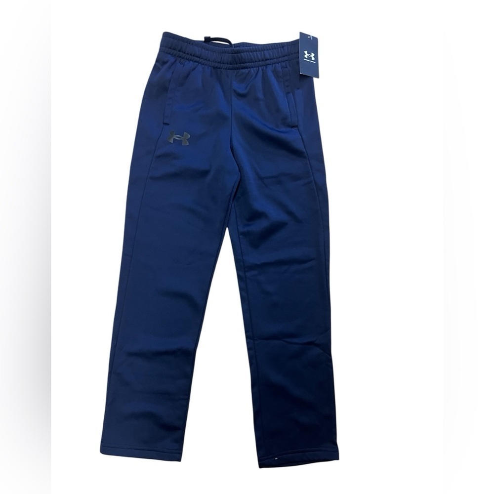 Under Armour Dark Blue Athletic Pants Boys Youth M NWT